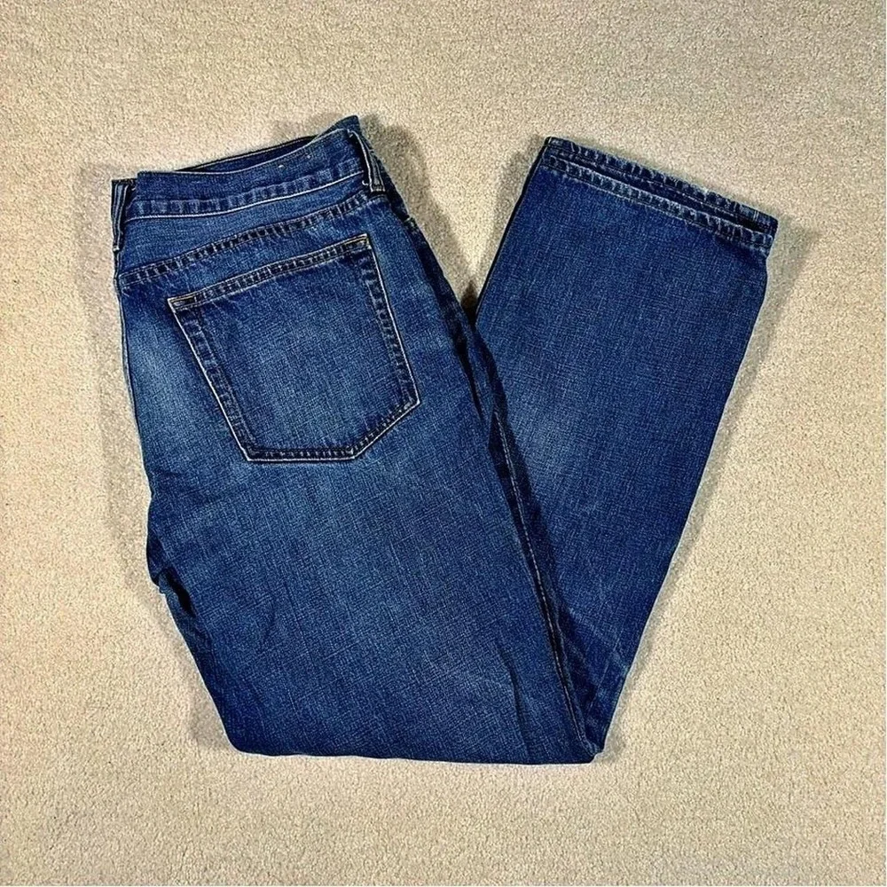 J.Crew Faded‎ Men's 36x32 Darkwash Blue Denim